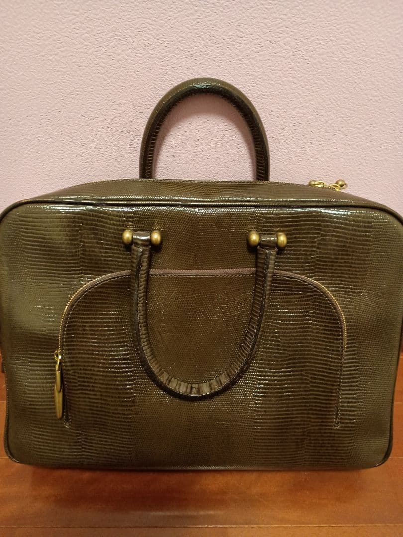 極美品TOFF&LOADSTONEトフ＆ロードストーンブリーフケース型押しレザー