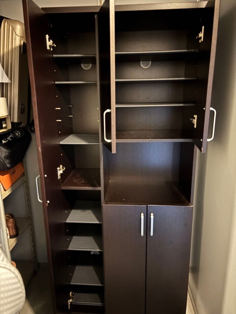 ニトリ　サンレモ　シューズボックス ダークブラウン