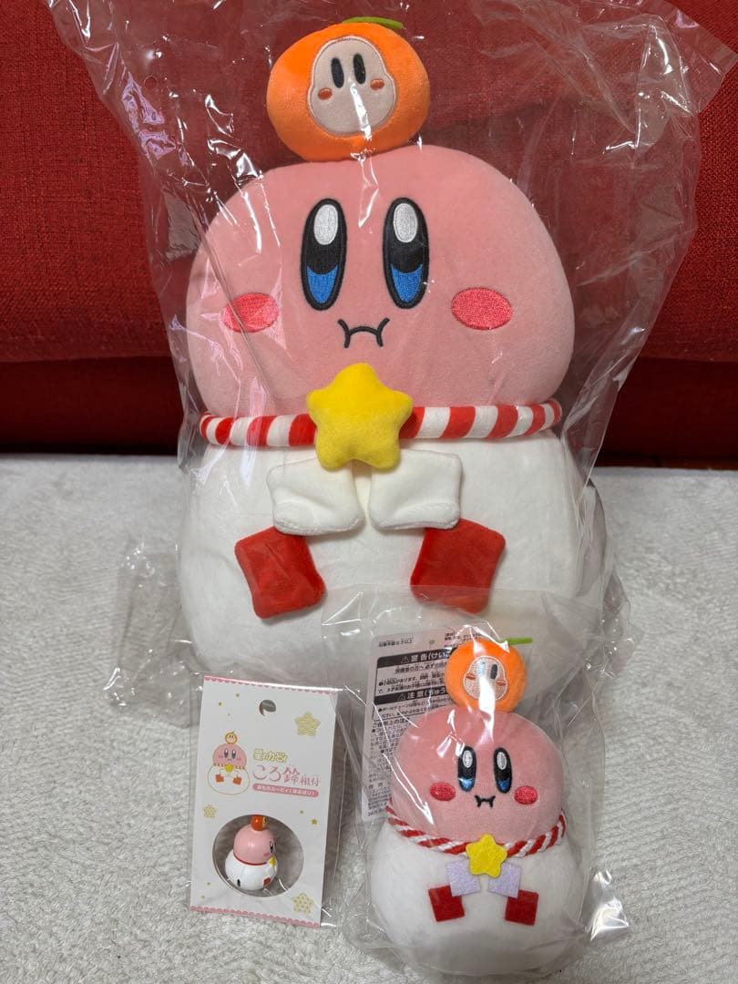 星のカービィ おもちもちもちマスコット クッション 鈴 ほおばり 3点セット