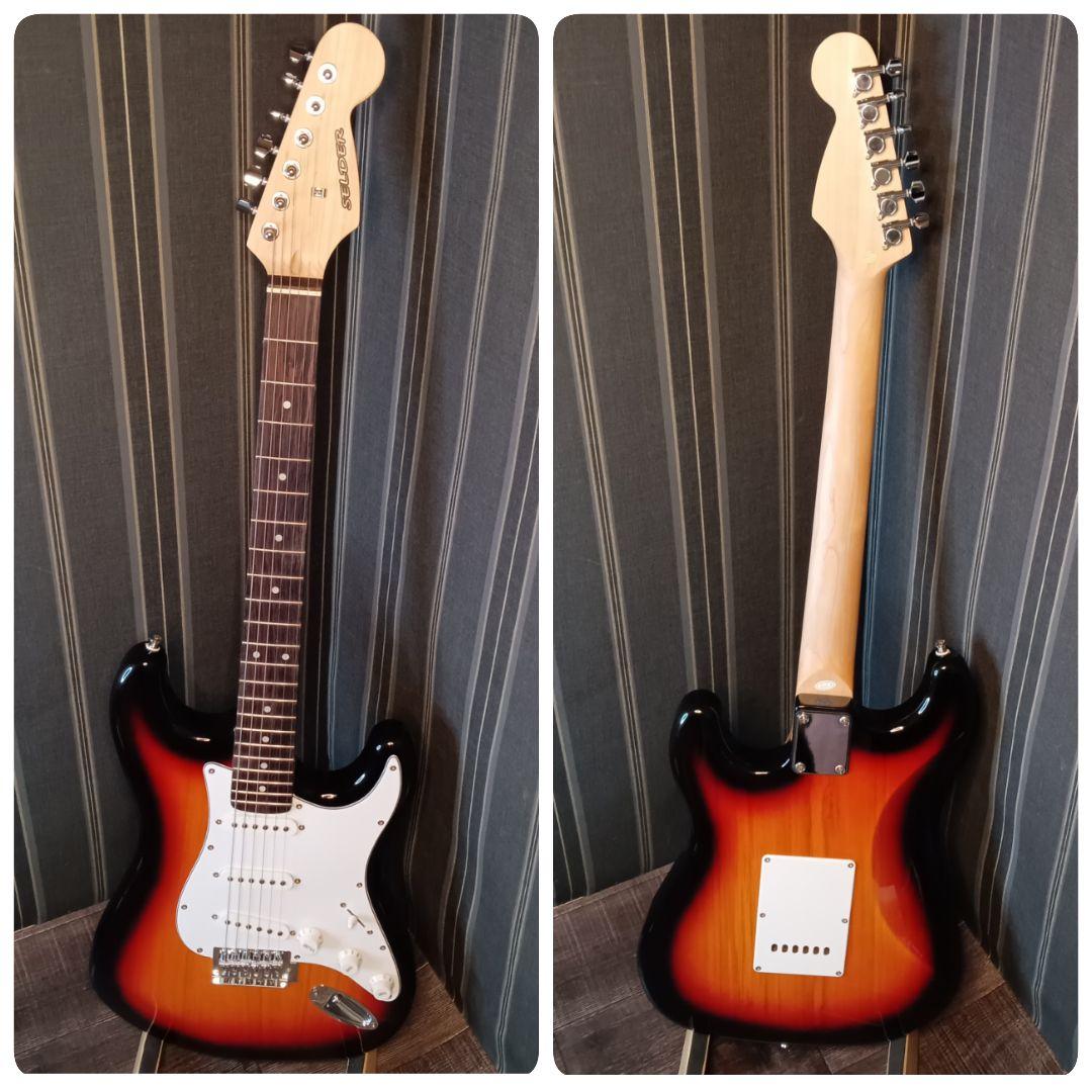 美品 新品弦 初心者 ビギナー エレキギター ストラトキャスター ST