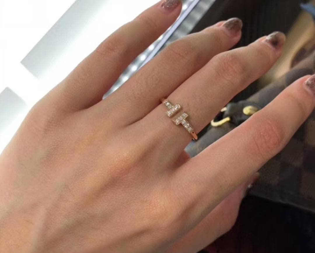 即日発送ローズゴールド 指輪 7 号サイズ