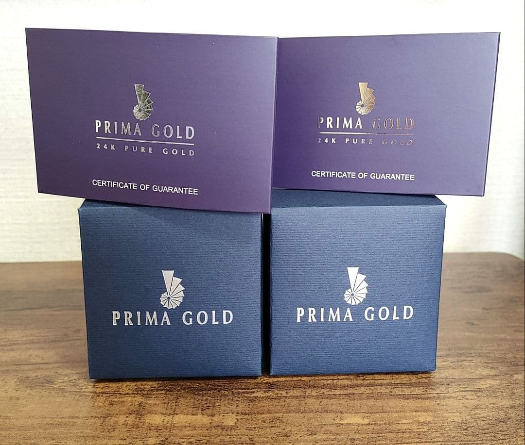 新品☆PRIMA GOLDプリマゴールド純金&ダイヤモンドラウンドモチーフピアス