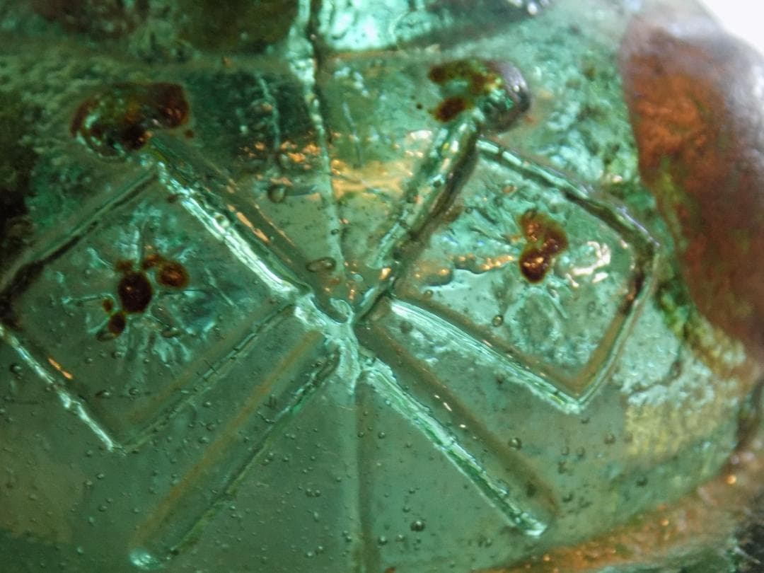 大珍品　日の丸と満州国旗があしらわれた古い灯油ランプ