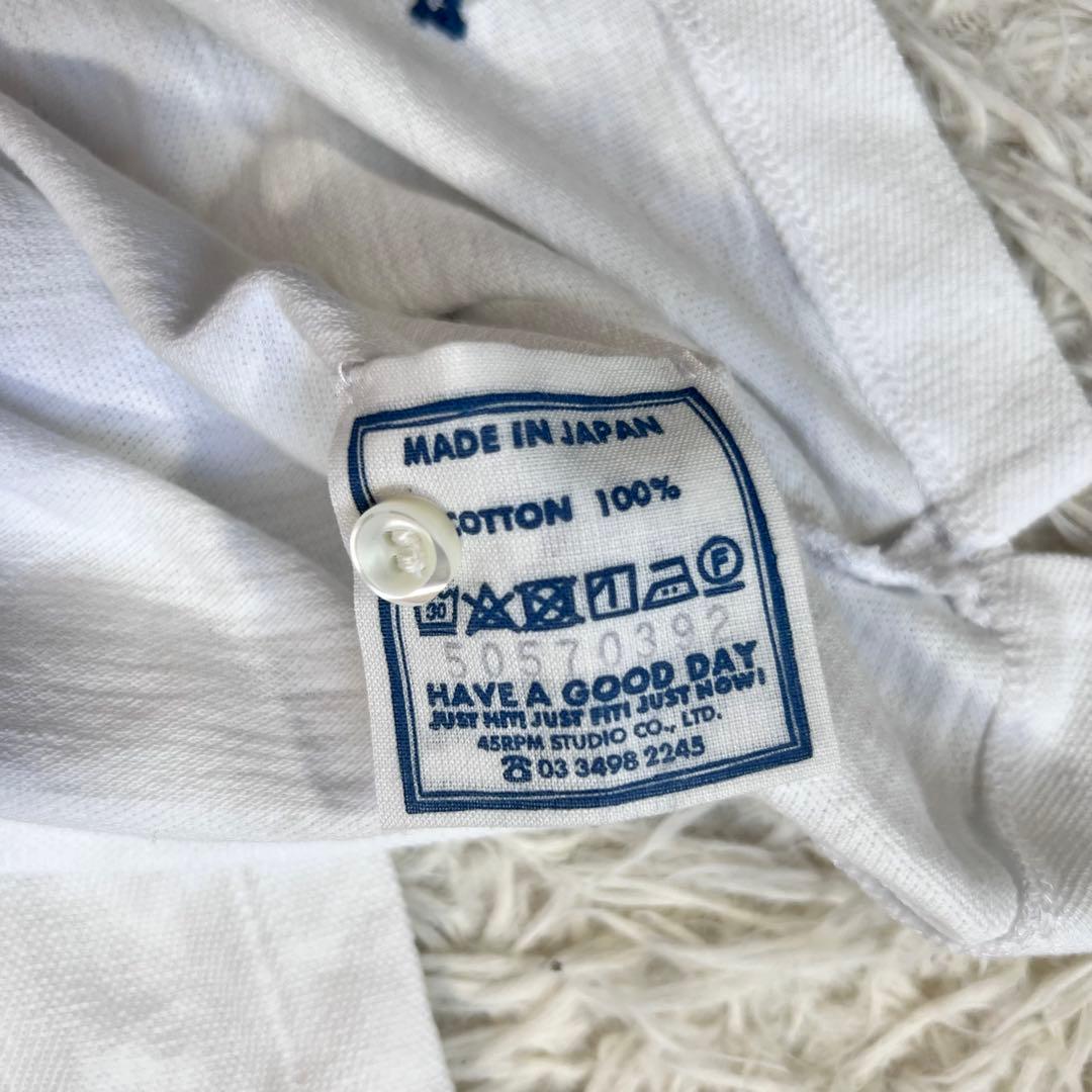 45R ハチノス カノコ 908 オーシャン ポロ 再び フリル ホワイト