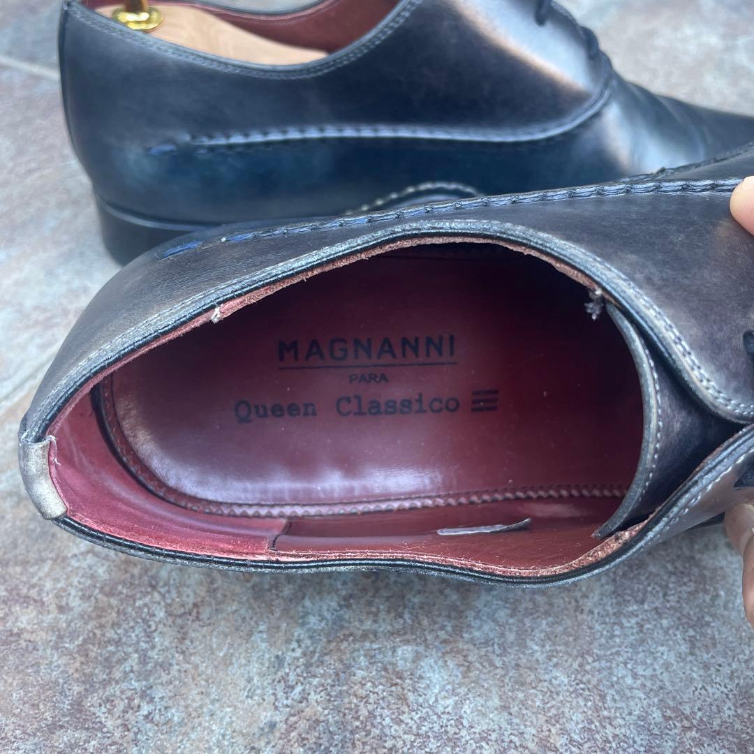 MAGNANNI メンズ革靴　ブラック39 約25〜25.5センチ