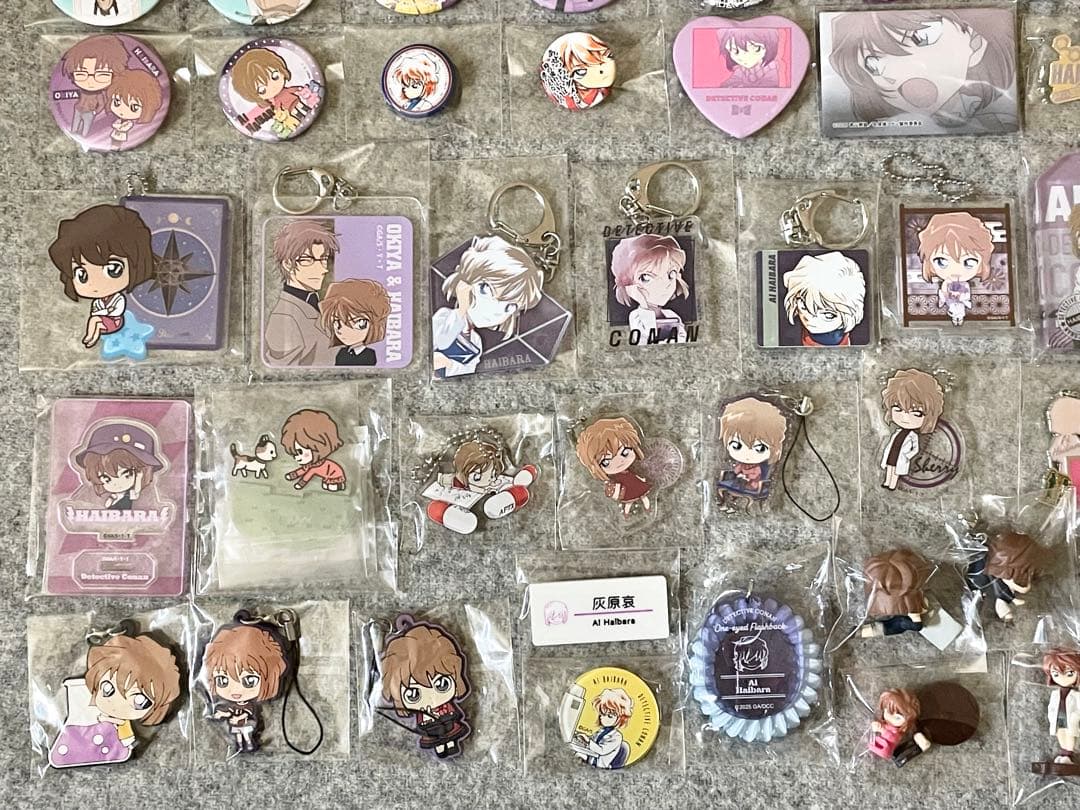 名探偵コナン 灰原哀 まとめ売り 缶バッジ アクキー シェリー 公式 希少多数