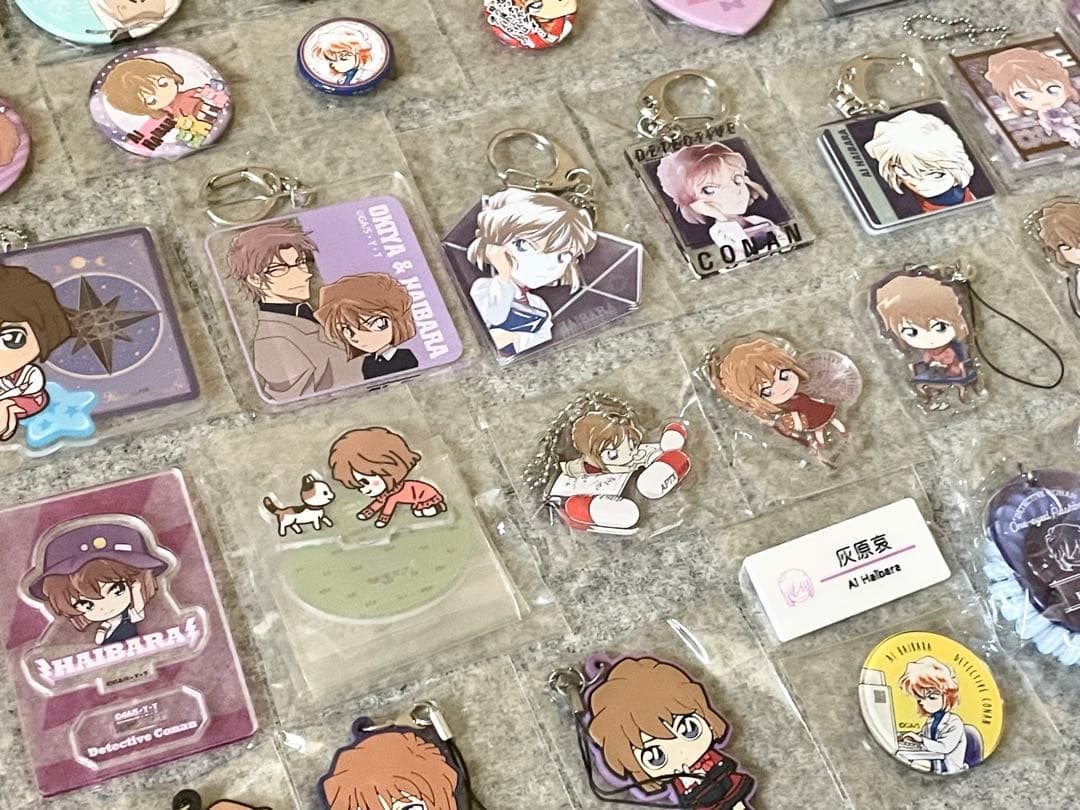 名探偵コナン 灰原哀 まとめ売り 缶バッジ アクキー シェリー 公式 希少多数