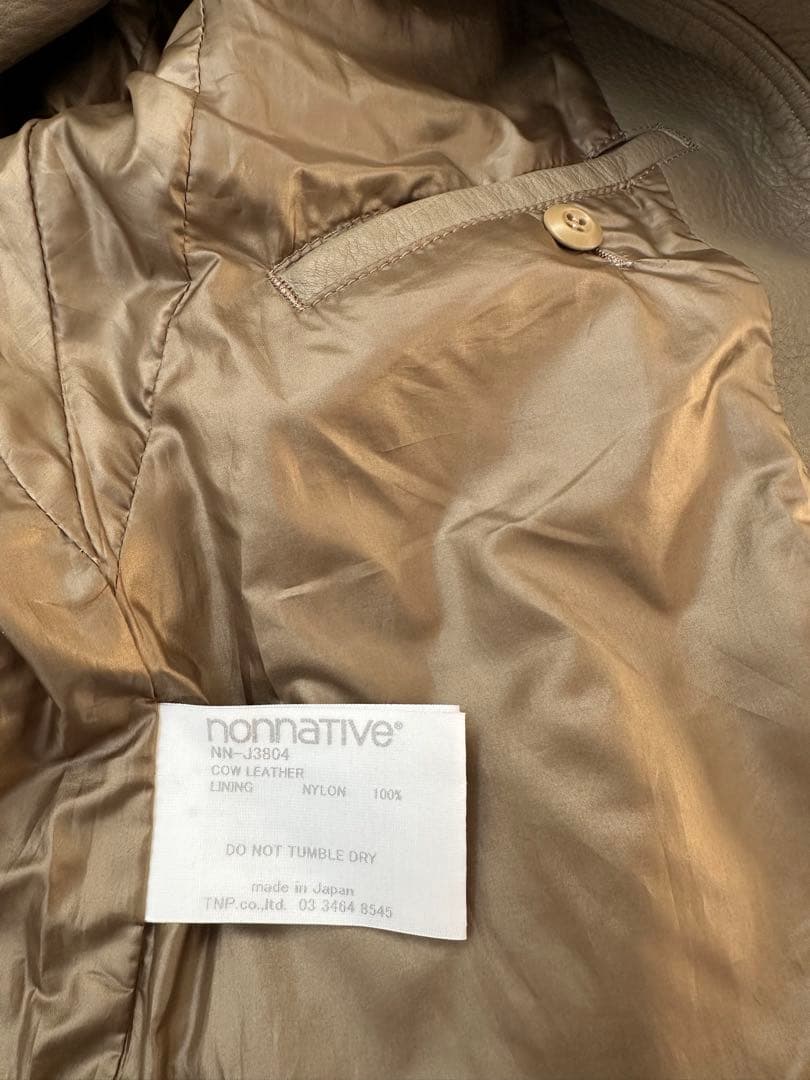 nonnative RIDER BLOUSON LEATHER レザー
