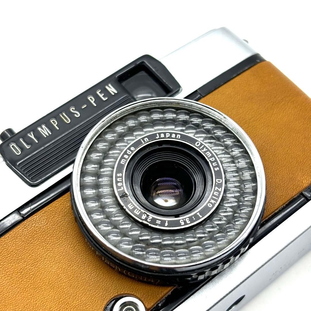 【整備済・完動品】 OLYMPUS PEN EE-3 茶色
