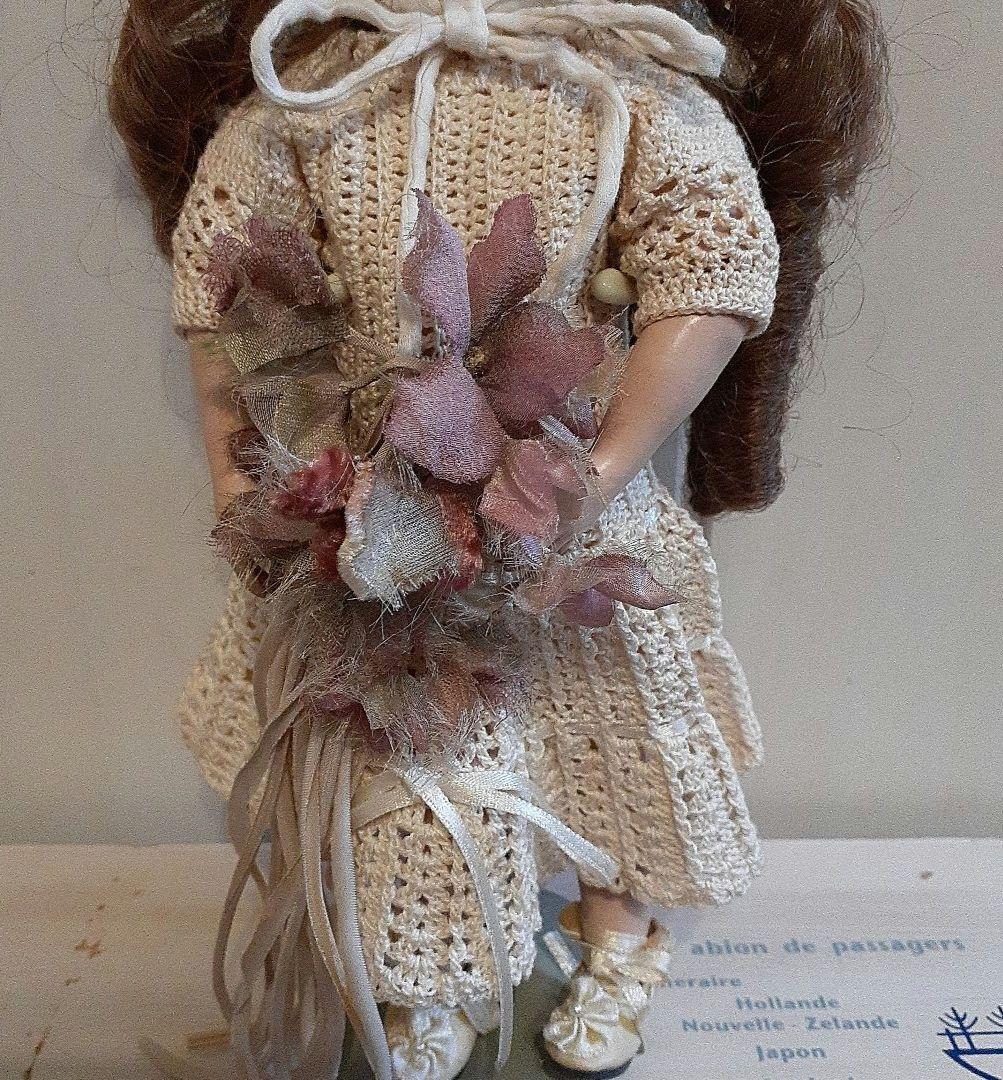 ⭐素敵！アンティークビスクドール、ドールスタンド付き　17