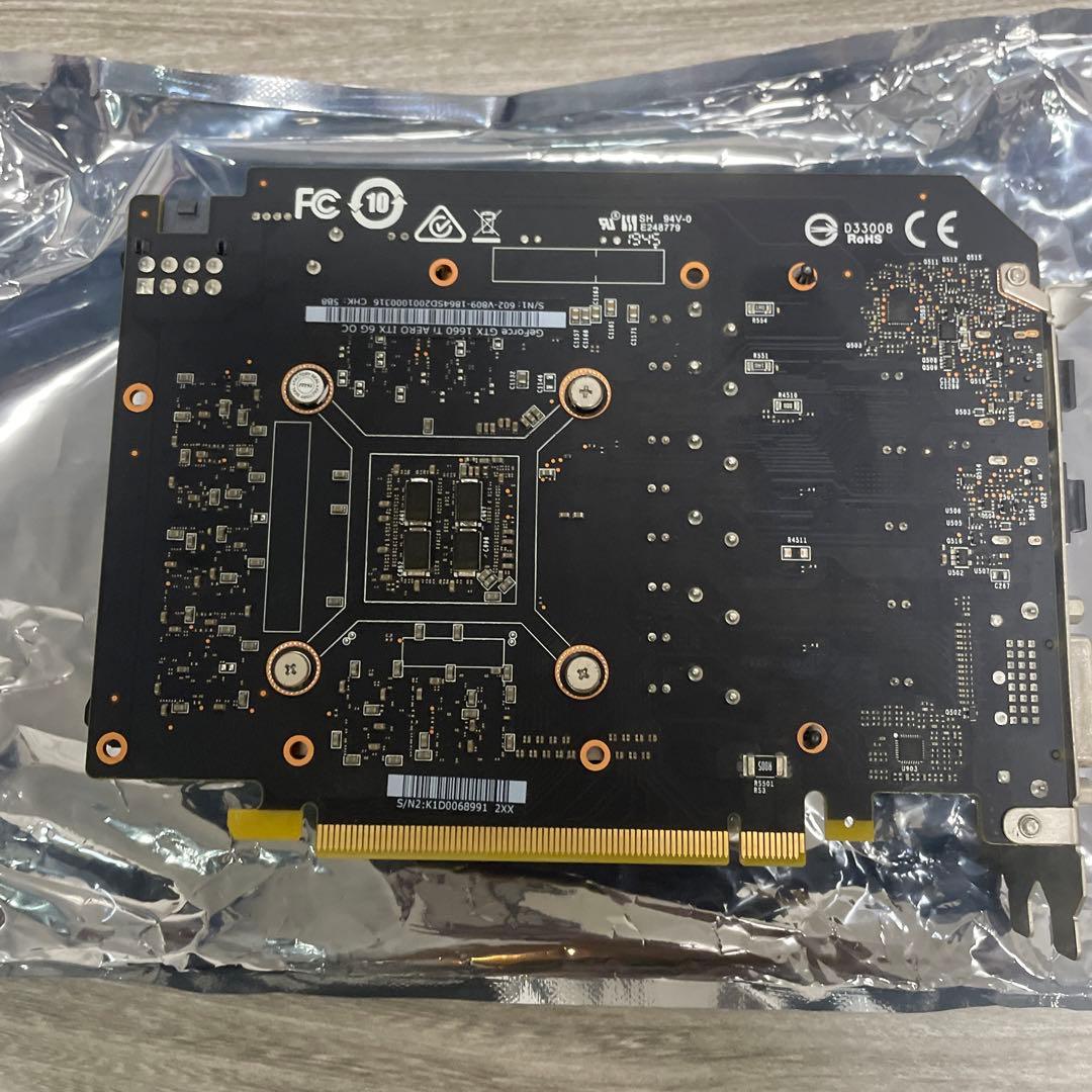 中古グラボ GeForce GTX 1650 D6 AERO ITX J OC