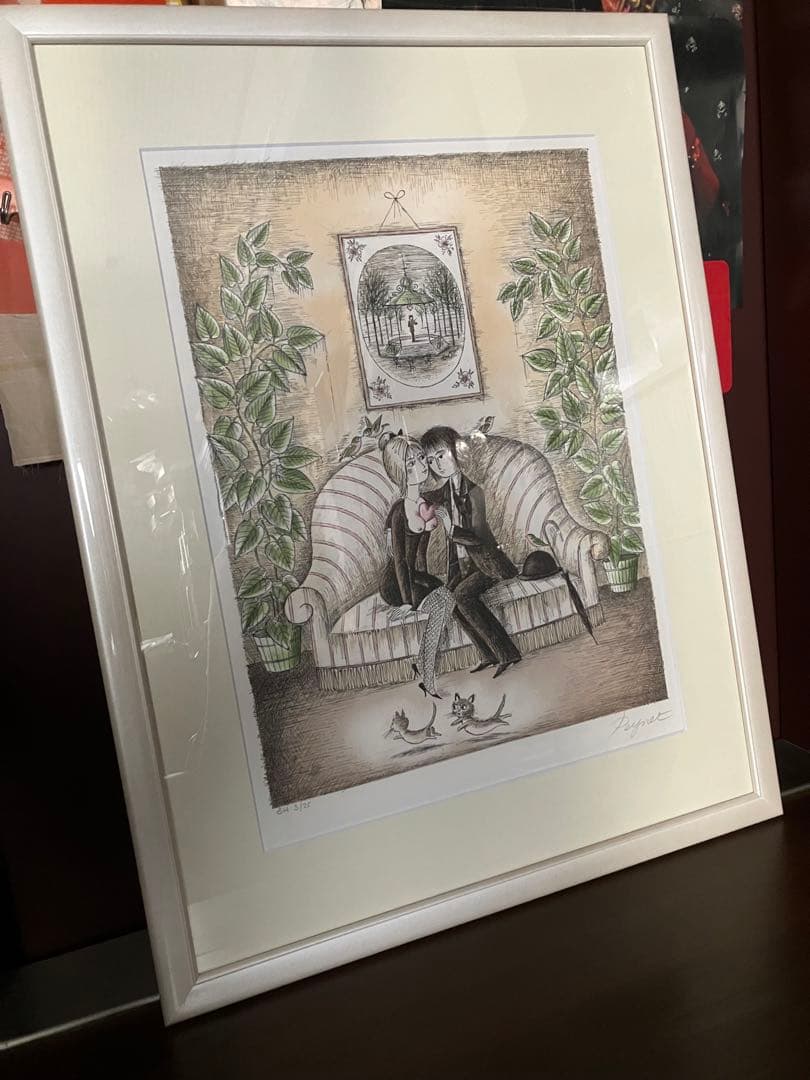 レイモン・ペイネ(二人のソファー)オリジナルリトグラフ版画