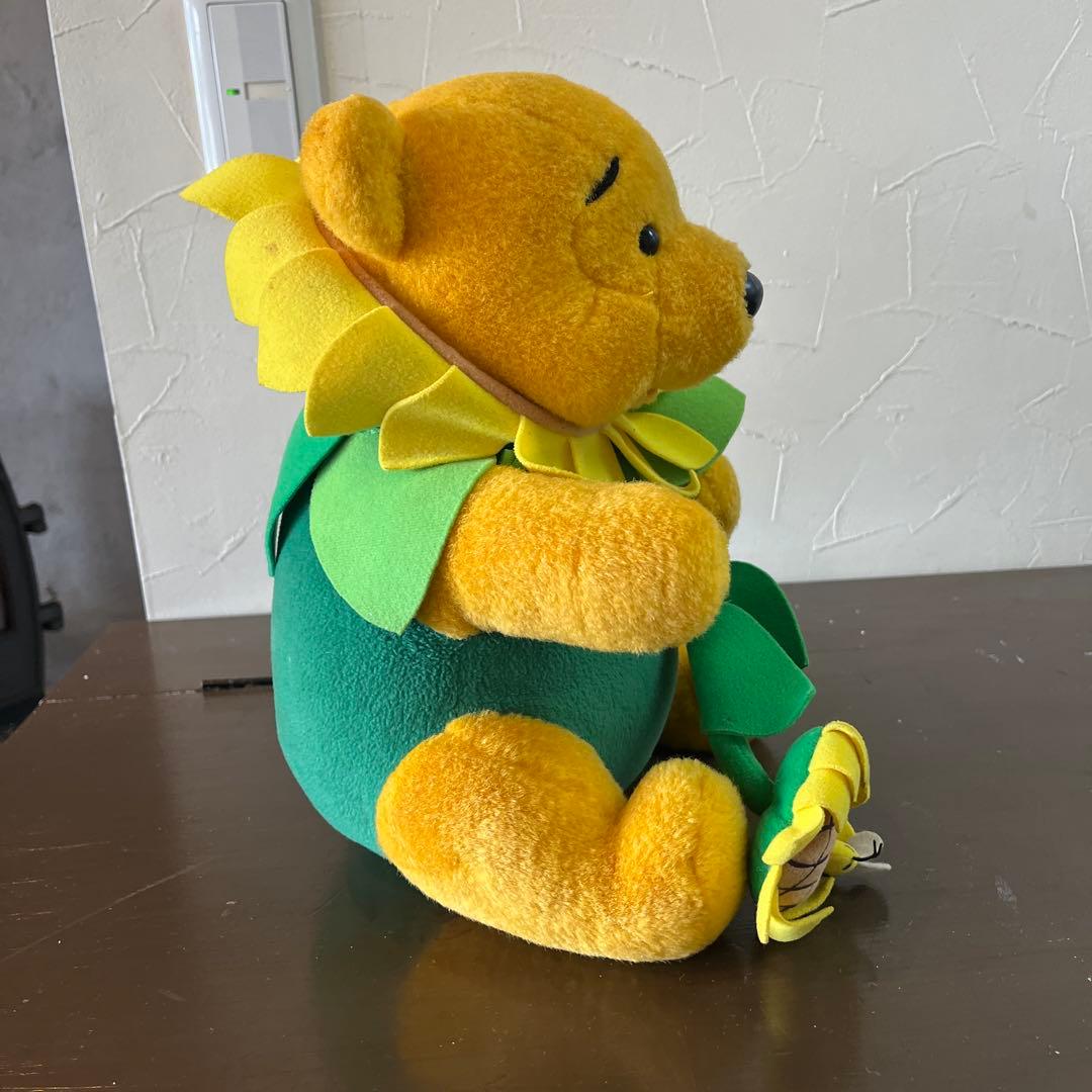 【希少】ディズニー くまのプーさん ひまわり ぬいぐるみ（ハチ付き）