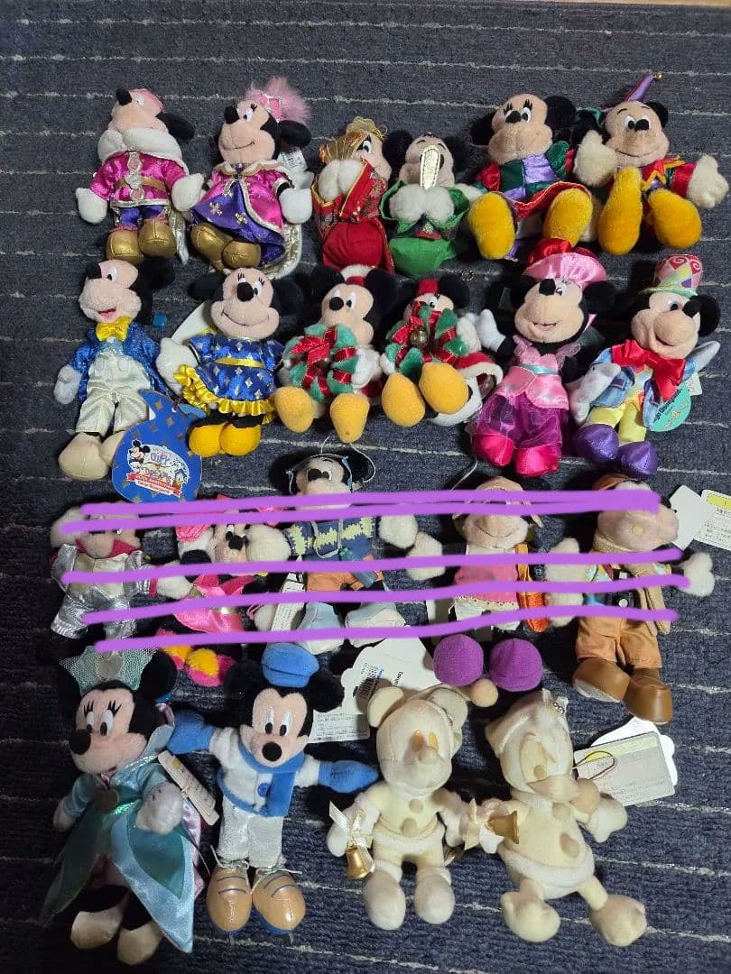 ミッキー・ミニー ぬいぐるみセット 多数