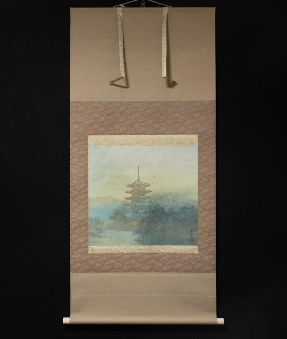 掛軸-58　坂元雪埜　風韻　共箱