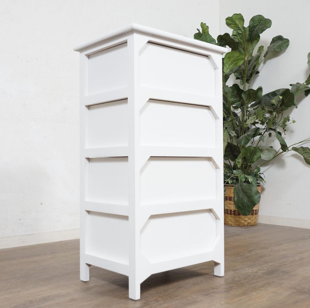 【新品・未使用】　ランドリーチェスト　4段　パンプキン取っ手