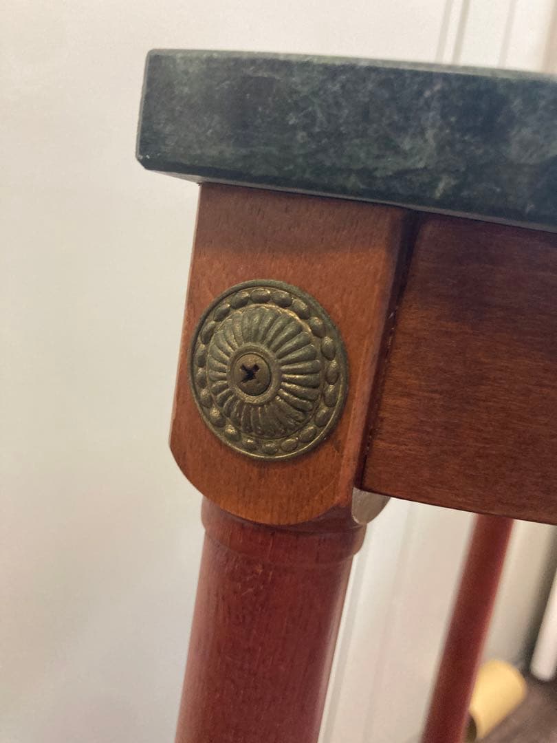 大理石　花台　コンソールテーブル　コーナー用