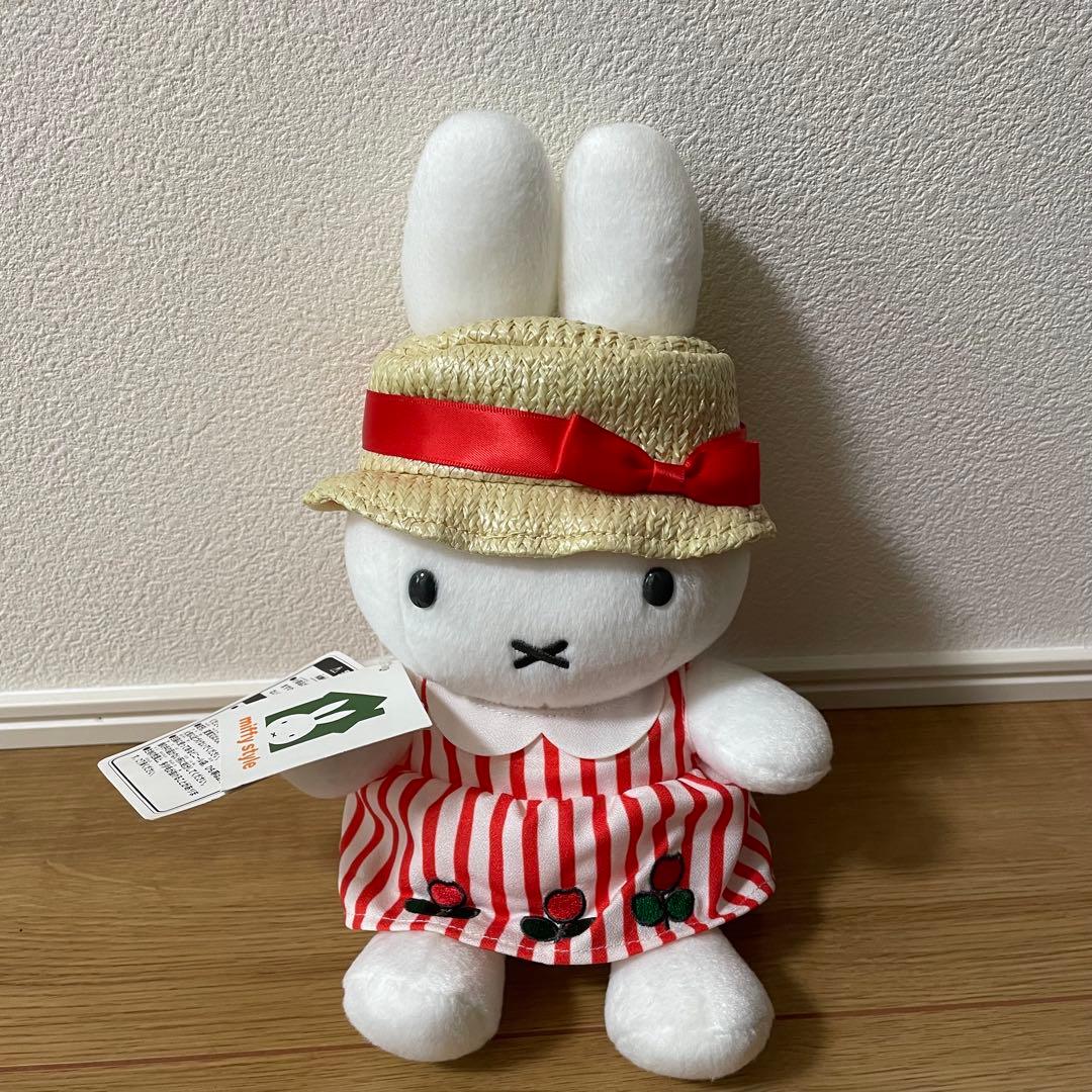 ミッフィー ストライプ ドレス ぬいぐるみ