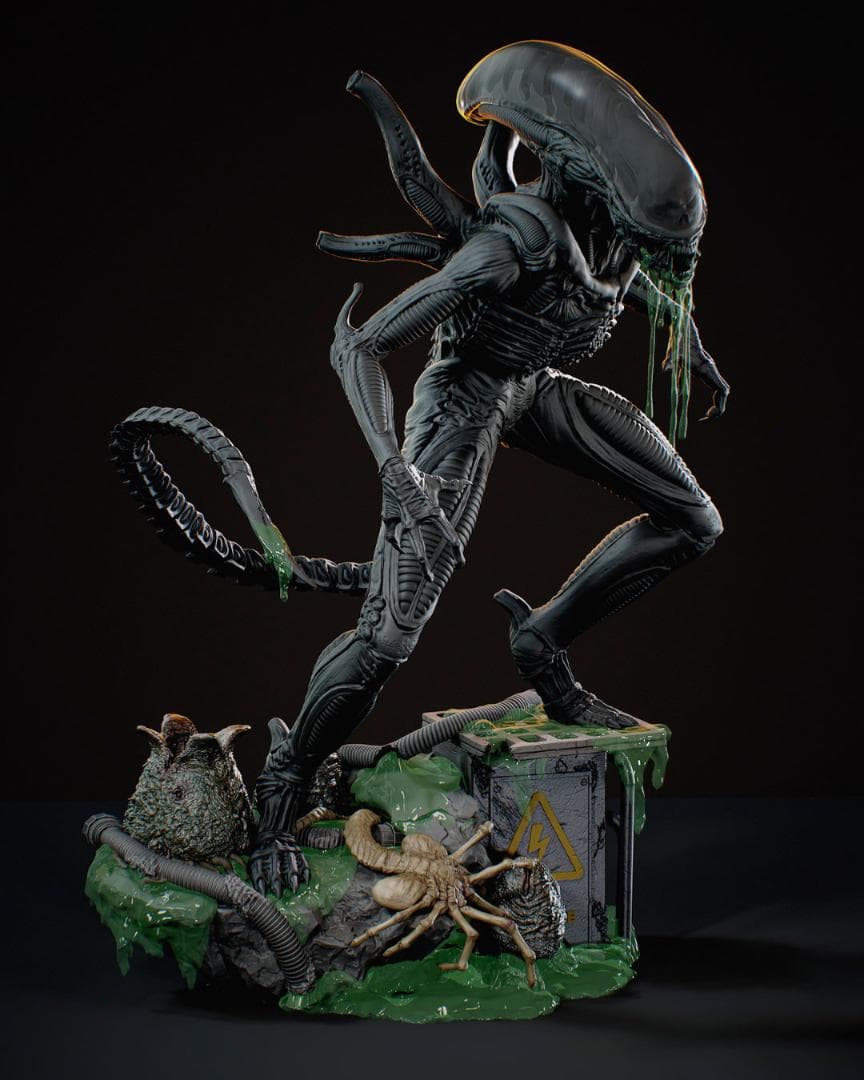 1/6 未塗装未組立 フィギュア ガレージキット ゼノモーフ エイリアン