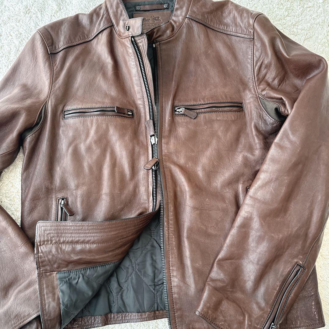 Myday公式アカウント01 COACH シングルライダースジャケット　M