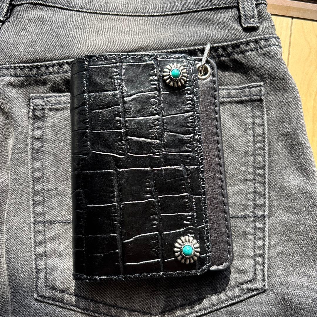 トラッカーウォレット　ショート　コンチョ　パンダ　フォロー割適用