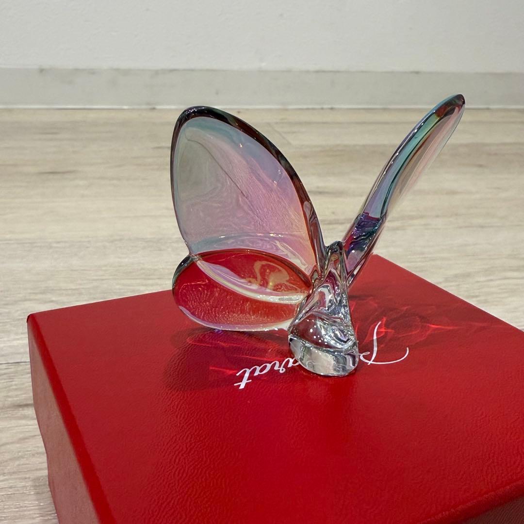 【箱付き】BACCARAT バカラ　ラッキーバタフライ クリスタルガラス