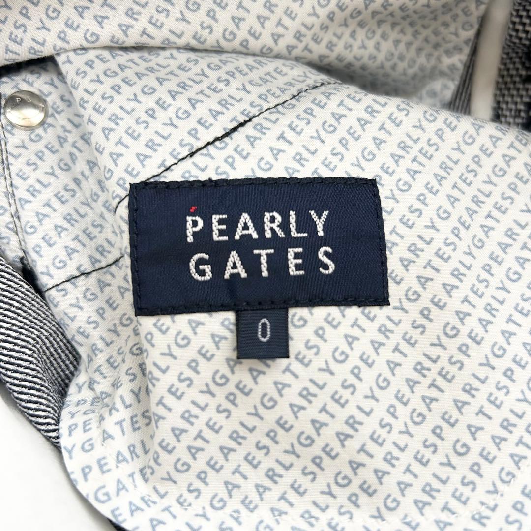 新品　パーリーゲイツ　パンツ　ストレッチ　装飾ロゴ　グレー　サイズ0