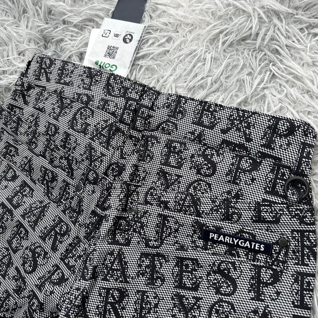 新品　パーリーゲイツ　パンツ　ストレッチ　装飾ロゴ　グレー　サイズ0