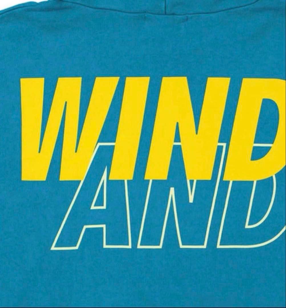 キャノンWIND AND SEA フード付きパーカー ターコイズ