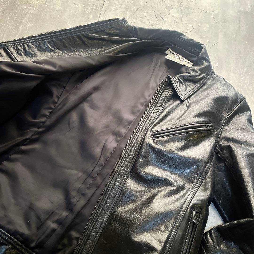 archive cow skin leather jacket 00s ギャル男