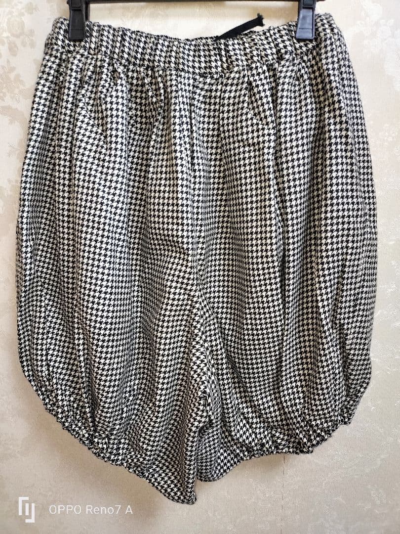 コムコムCOMEdesGARCONS千鳥柄かぼちゃパンツ