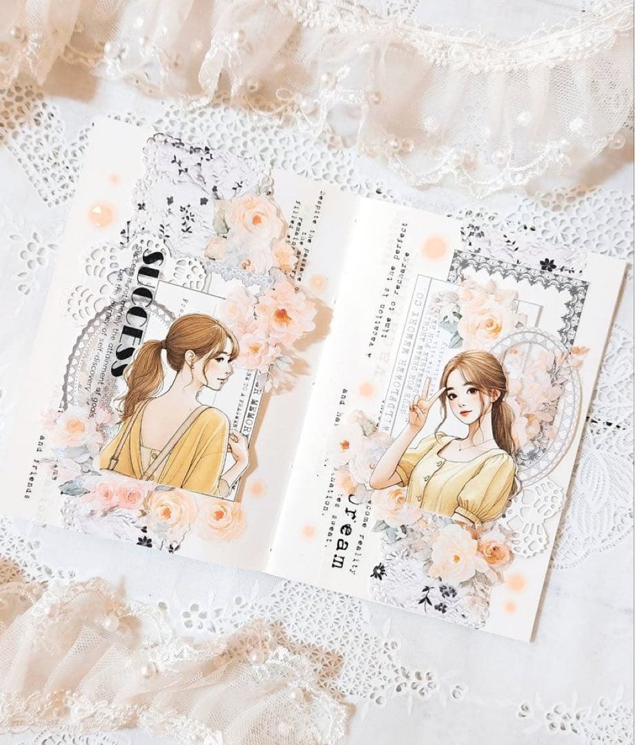 コラージュ素材　紙もの　素材紙　【2485】