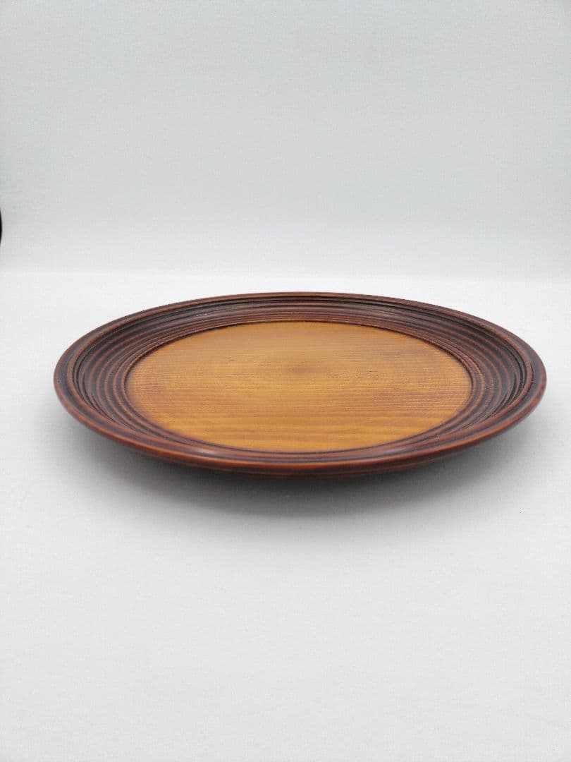 b663 干菓子器 丸盆 松すり漆 漆専堂 漆園 木箱 茶道具 古物