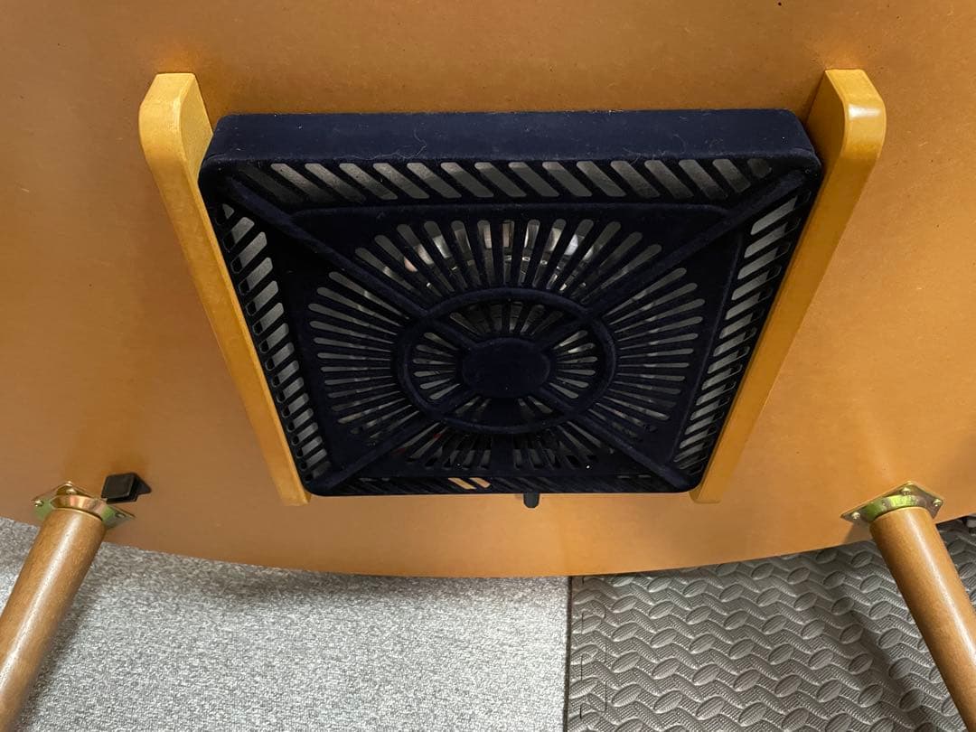 楕円形 木製 こたつ ブラウン