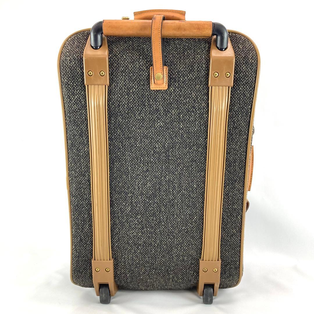 Hartmann ツイードキャリーケース グレーブラウン系