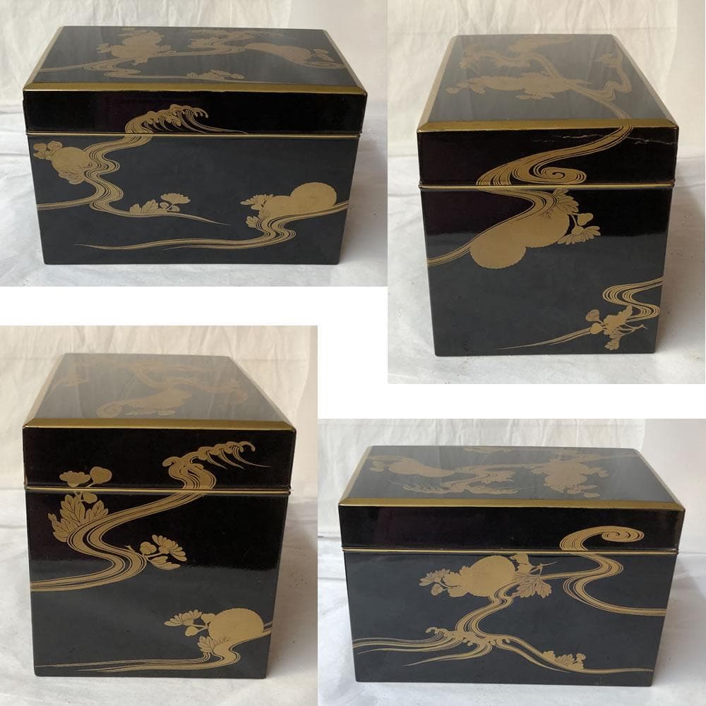 F1143 時代 蒔絵 茶箱 仁清 茶碗 抹茶碗 道八 巾筒 野点 棗 茶道具