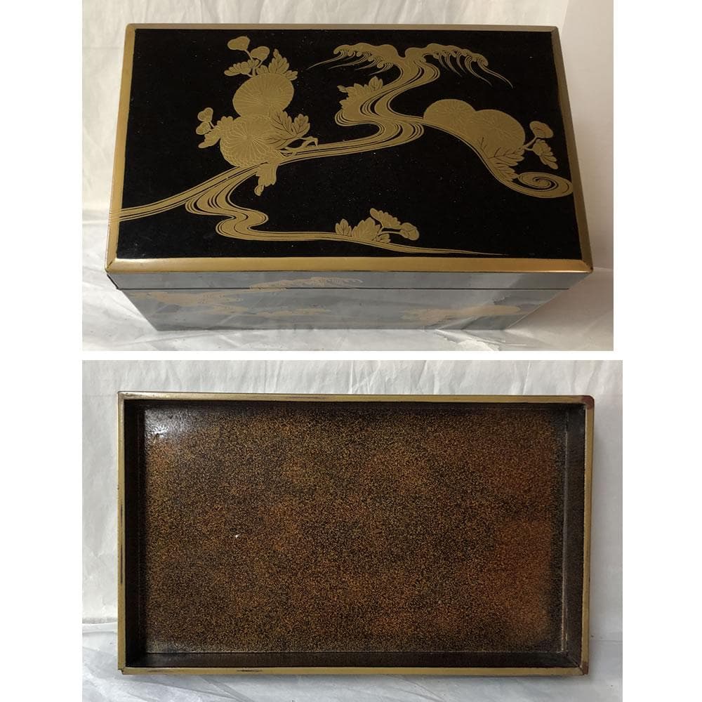 F1143 時代 蒔絵 茶箱 仁清 茶碗 抹茶碗 道八 巾筒 野点 棗 茶道具