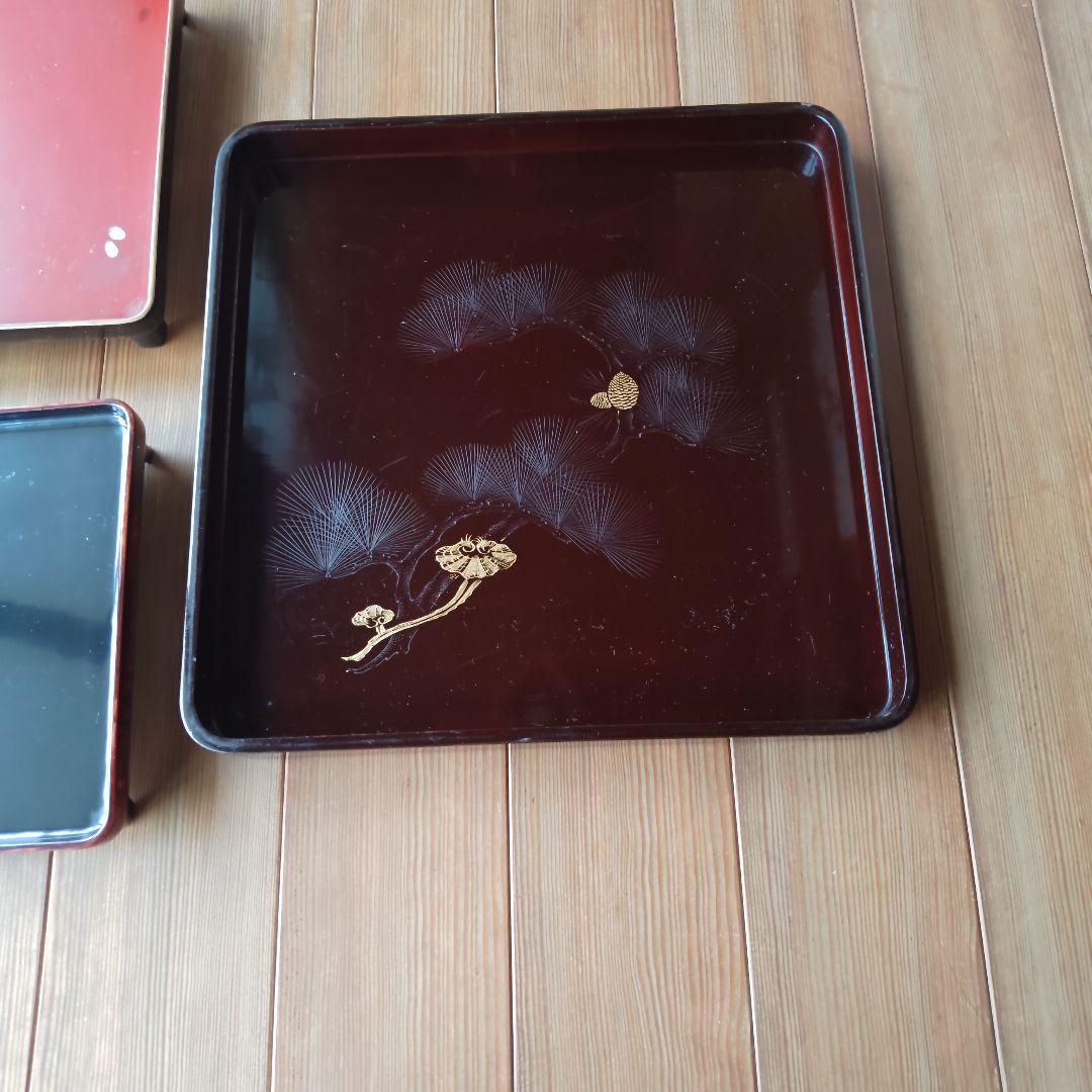 御膳セット　御膳　二の膳　三の膳　脚付　脚無　塗物　膳　１セット分