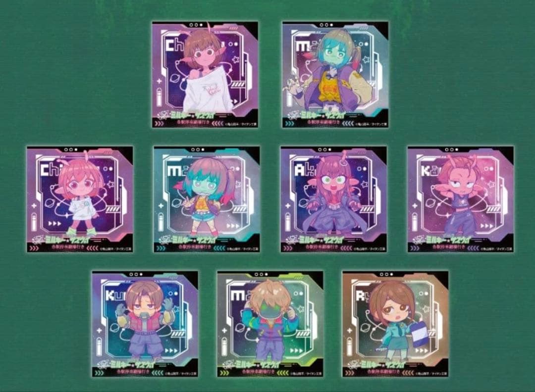 銀河特急 ミルキー☆サブウェイ ORBcafe　アクリルマグネット　未開封9個