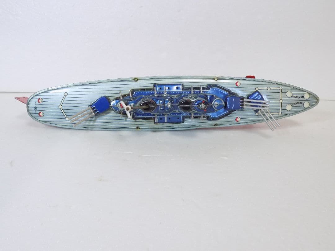 希少ブリキ　萬代屋　戦艦　BOSTON　フリクション