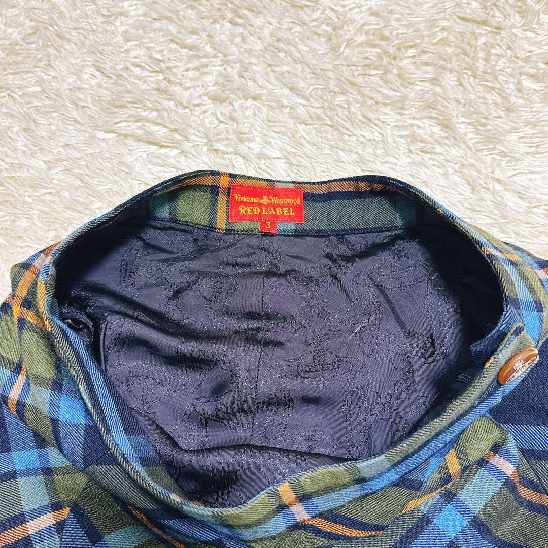 希少・美品✨ヴィヴィアンウエストウッドレッドレーベル　チェック柄スカート　リボン