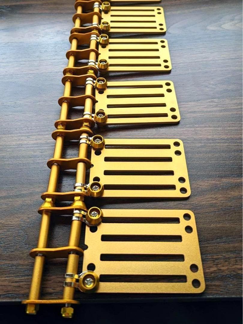 オーダー　ゴールド 2連チェーン付ニックス風ベルトループ 腰道具 腰袋