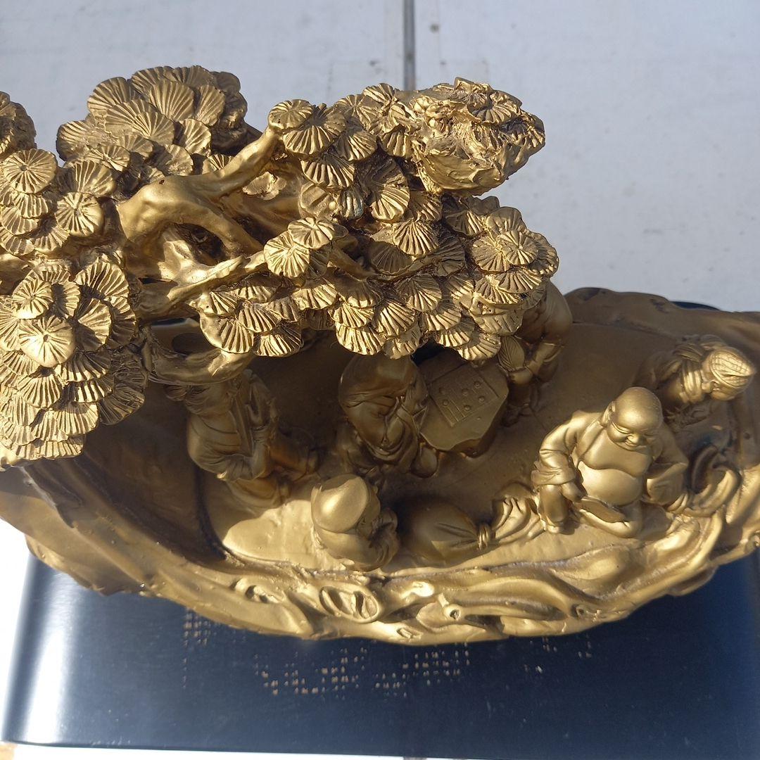 道教の八仙をモチーフにした置物　幅38cm