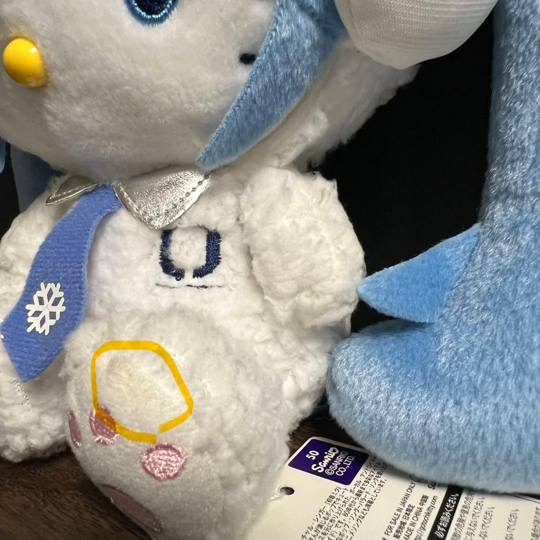 雪ミク キティ ぬいぐるみ 雪ウサギミク×ハローキティ (Mサイズ) 北海道限定