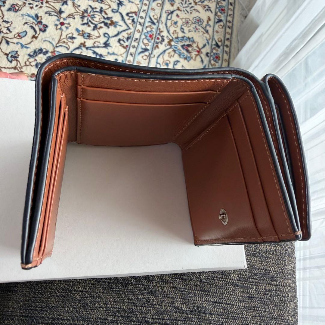 LOEWE 折り財布 コンパクト財布 ブラウン　アナグラム
