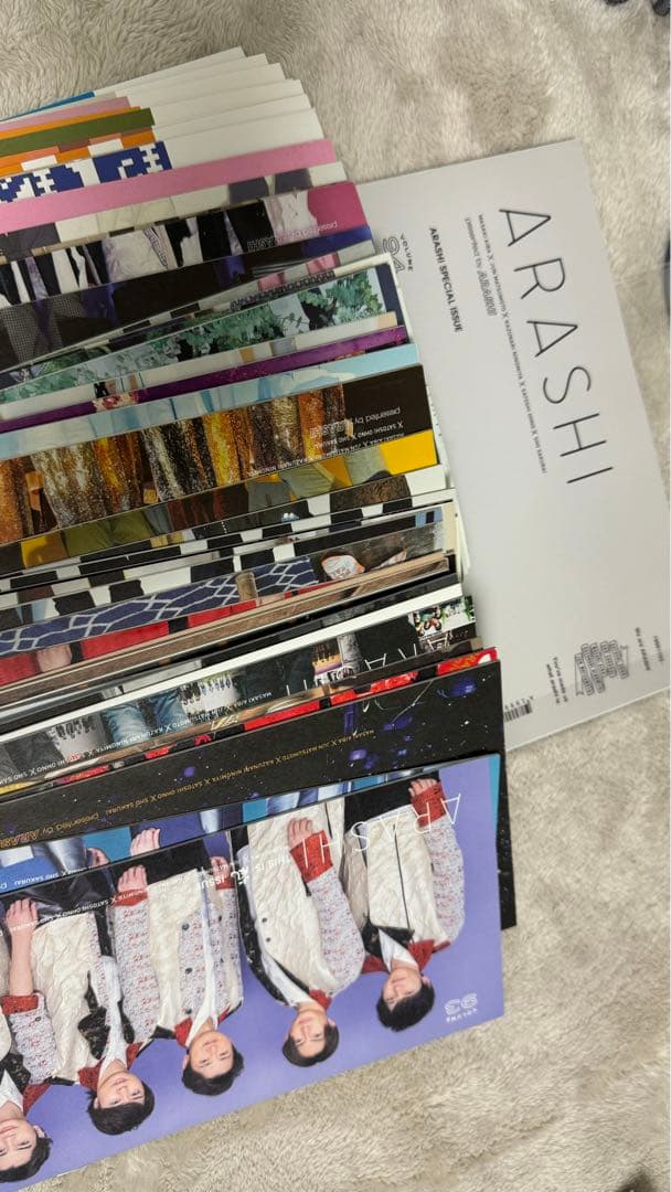 嵐fc会報59-104欠陥なし/ペンライト/大野智うちわ2/他色々