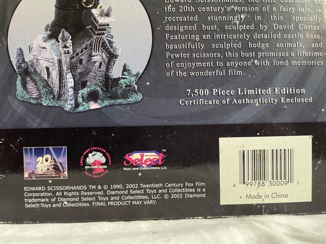 シザーハンズ ジョニーデップ ウィノナライダー クリスマス statue