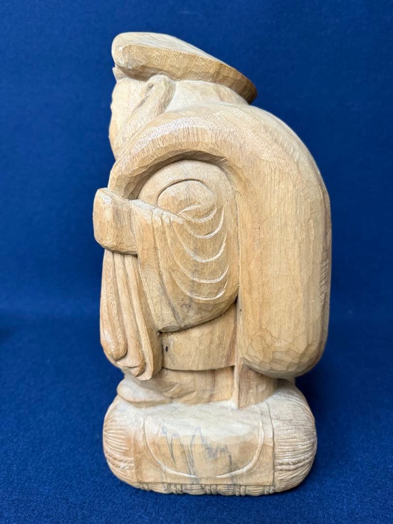 せんとくん作者 薮内佐斗司 大黒天 木彫 彫刻 美術品 レア 希少