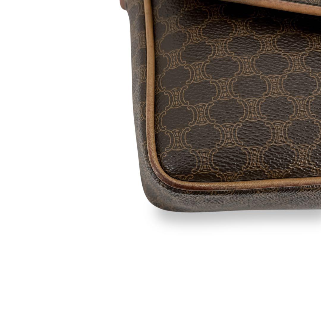 オールド　セリーヌ　ショルダーバッグ　カメラバッグ　マカダム　トリオンフ　PVC