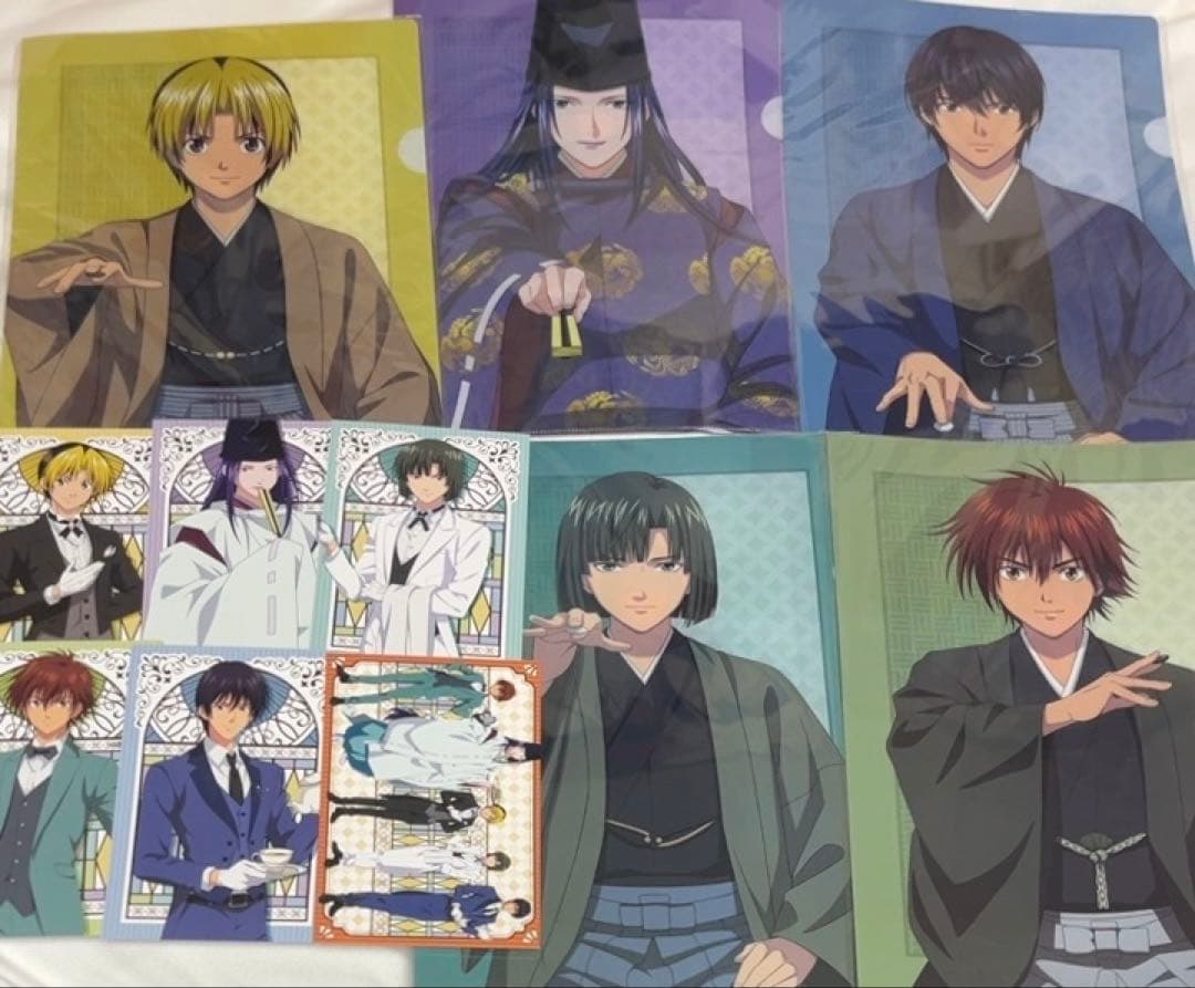 ヒカルの碁　小畑健　花鳥風月　塔矢アキラ　ヒカル　佐為　缶バッジ　くじ　歌絵巻